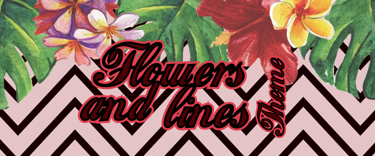 Flowers and lines Theme is a theme for your Sony Xperia devices.